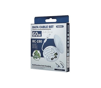 Зображення 7 Кабель Remax Wanbo Series 6в1 60W White - RC-190