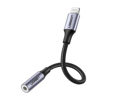 Зображення 2 Адаптер Ugreen US211 Lightning - 3.5 мм , Gray - 30756