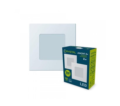 Зображення 2 LED світильник Crystal Dynamics Giacint DNL-005 3W 4000K, 2 шт.