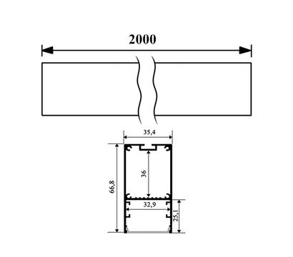Зображення 3 LED світильник Ledua N44-2000 72W 7200lm 6500K 220V алюміній + пластик