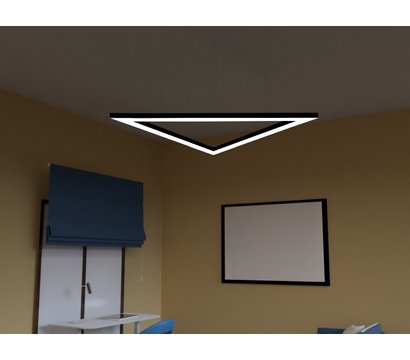Изображение 3 Светодиодный LED светильник Ledua Дельта треугольник 72W 5400lm 4000K 220V Black