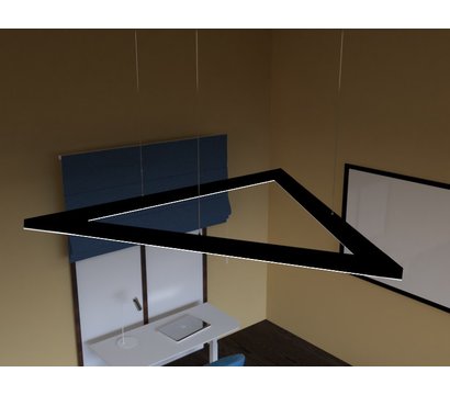 Изображение 4 Светодиодный LED светильник Ledua Дельта треугольник 72W 5400lm 4000K 220V Black