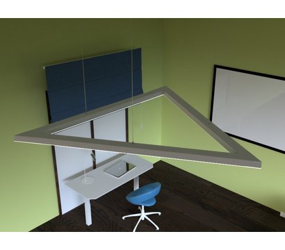 Изображение 4 LED светильник Ledua Дельта треугольник 72W 5400Lm 6000К 220V алюминий + пластик