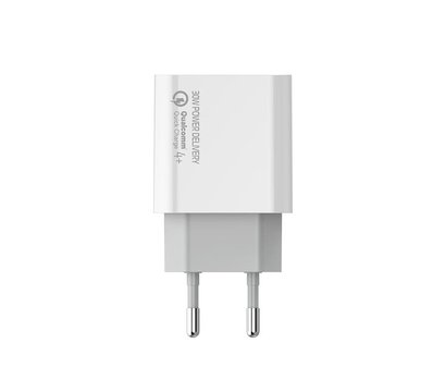 Изображение 5 Зарядное устройство ColorWay Power Delivery Port PPS (Type-C PD + USB QC3.0) (30W) White — CW-CHS037PD-WT