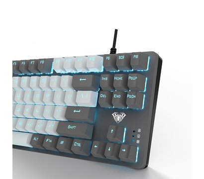 Изображение 5 Клавиатура Aula Mechanical F3287 White/Grey keycap KRGD Blue