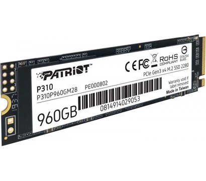 Изображение 7 Накопитель SSD Patriot P310 960GB M.2 2280 NVMe PCIe 3.0 x4 TLC — P310P960GM28
