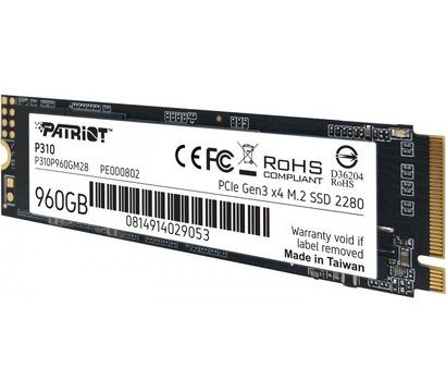 Изображение 8 Накопитель SSD Patriot P310 960GB M.2 2280 NVMe PCIe 3.0 x4 TLC — P310P960GM28