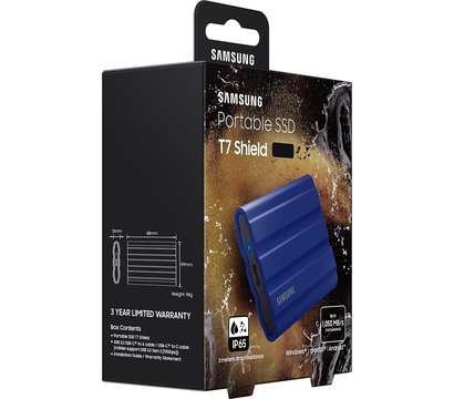 Изображение 9 SSD диск Samsung T7 Shield 2TB 2.5 USB Blue — MU-PE2T0R/EU