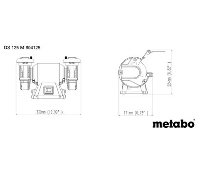 Зображення 4 Точильний верстат Metabo DS 125 M