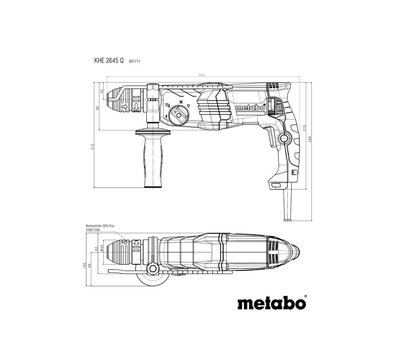 Изображение 4 Перфоратор Metabo KHE 2645 Q