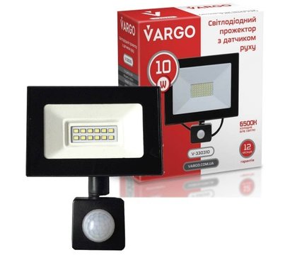 Зображення 2 LED прожектор Vargo V-330310 10W 6500K 220V на 10 Вт, Потужність: 10 Вт