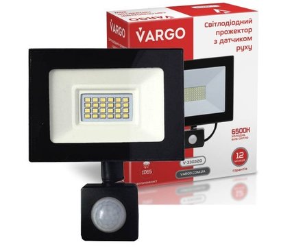 Зображення 2 Світлодіодний прожектор Vargo V-330320 20W 6500K 220V, Потужність: 20 Вт