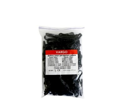 Изображение 2 Кабельный крепеж Vargo V-118091 "Елочка" 8 black, Диаметр/ширина кабеля: 8 мм
