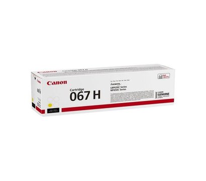 Изображение 2 Картридж для принтеров Canon 067H MF651Cw/MF655Cdw/MF657Cdw/LBP631Cw/LBP633Cdw Yellow - 5103C002