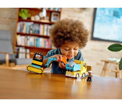 Зображення 3 Конструктор Lego Duplo Грузовик и гусеничный экскаватор - 10931