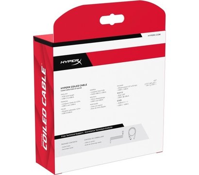 Зображення 10 Кабель HyperX USB-A - USB-C, 1.37м Red/Black - 6J677AA