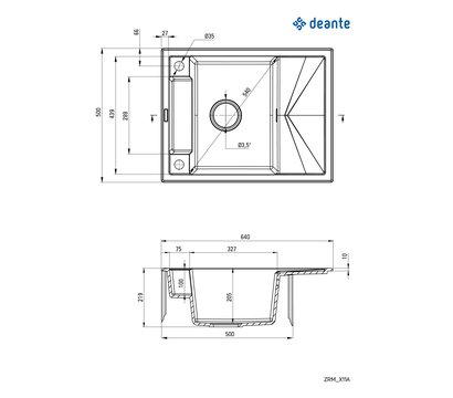 Зображення 2 Кухонна мийка Deante Magnetic, ZRM_T11A