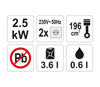 Зображення 2 Бензиновий генератор Yato YT-85453