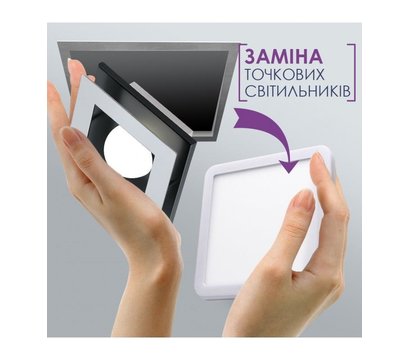 Зображення 6 Світлодіодний LED світильник ELM Tetra V 26-0089 15W 4000К IP20