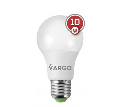 Зображення 2 LED лампочка Vargo V-110505 A60 10W 4000K E27 на 100 Вт