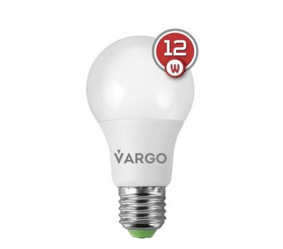 Зображення 2 Світлодіодна лампочка Vargo V-111735 A60 12W 6500К E27 з цоколем E27