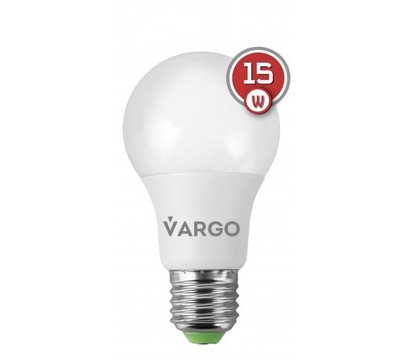 Зображення 2 LED лампочка Vargo V-110520 A65 15W 4000K E27 на 150 Вт