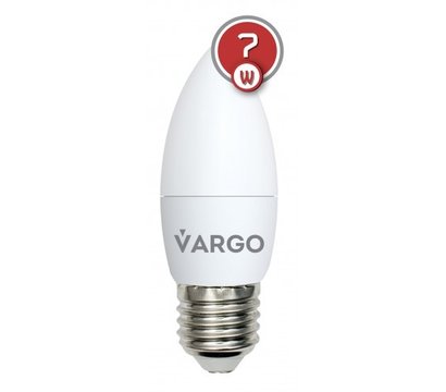 Зображення 2 LED лампочка Vargo V-110525 C37 7W 4000K E27 на 70 Вт