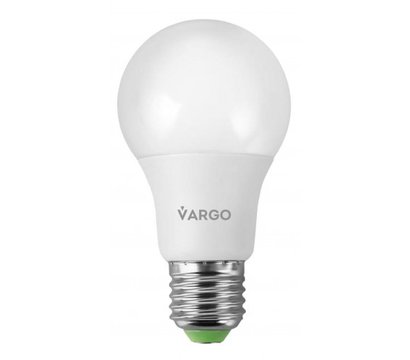 Зображення 3 LED лампочка Vargo V-111140 A60 8W 4000K E27 на 80 Вт