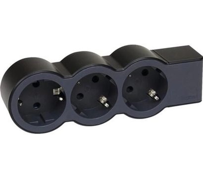 Зображення 2 Подовжувач Legrand 3хSchuko, 16 А, black - 694574 3 розеток