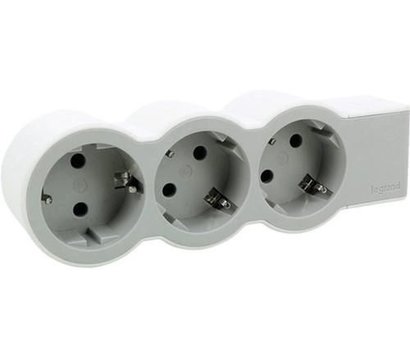 Изображение 3 Розеточный блок Legrand 3хSchuko, 16 А, white - 694573 3 розеток