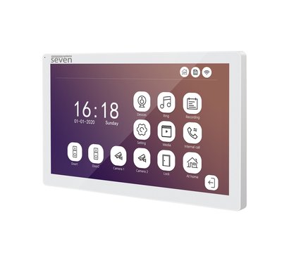 Изображение 5 Домофон Seven DP-7517FHDW IPS White на 10 дюймов, Цвет корпуса: белый