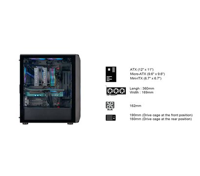 Изображение 6 Корпус SilverStone Fara FA511Z-BG no PS Black