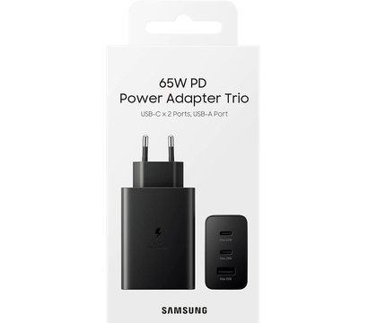 Изображение 8 Зарядное устройство Samsung Trio 65W Black — EP-T6530NBEGRU