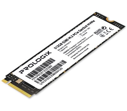 Зображення 2 Накопичувач SSD Prologix S380 512GB M.2 2280 PCIe 3.0 x4 NVMe TLC — PRO512GS380