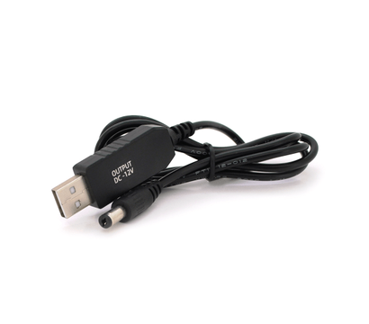 Зображення 2 Кабель для роутера Voltronic 5.5/2.5mm(M)=> USB2.0 (12V), 1м, Black - KPFR/5-12
