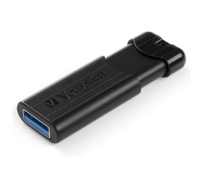 Зображення 3 Накопичувач USB Verbatim PinStripe Black 16GB USB 3.2 - 49316