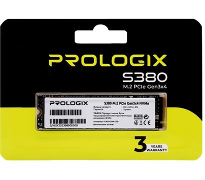 Зображення 4 Накопичувач SSD Prologix S380 512GB M.2 2280 PCIe 3.0 x4 NVMe TLC — PRO512GS380