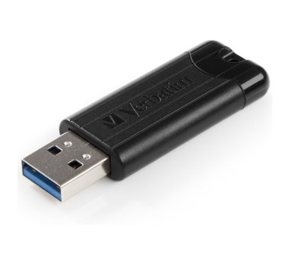 Зображення 4 Накопичувач USB Verbatim PinStripe Black 16GB USB 3.2 - 49316