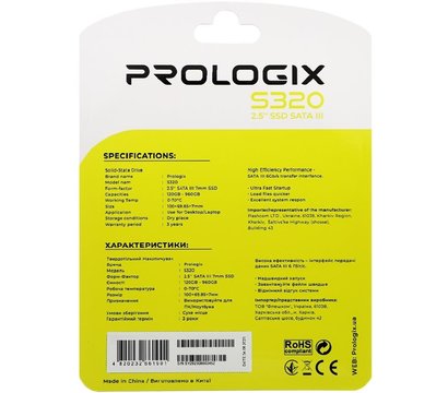 Изображение 5 Накопитель SSD Prologix S320 480GB 2.5 SATA III TLC — PRO480GS320