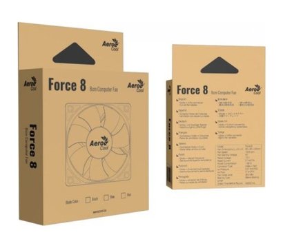 Изображение 9 Охлаждение  AeroCool Force 8 Black — ACF1-FC00110.11