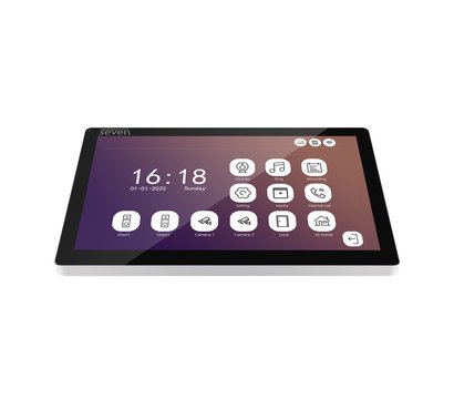 Изображение 4 Комплект видеодомофона Seven DP-7517/07Kit Black, Цвет (домофон + панель): черный + черный