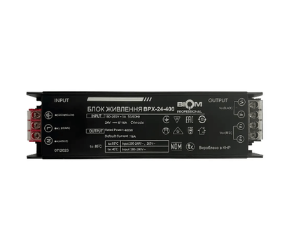 Зображення 2 Блок живлення Biom BPX-24-400 імпульсний, Струм (А): 16.6 А