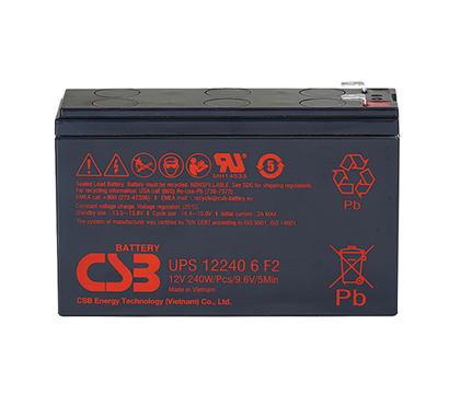 Зображення 2 Свинцево-кислотний акумулятор CSB UPS122406, 12V 5Ah