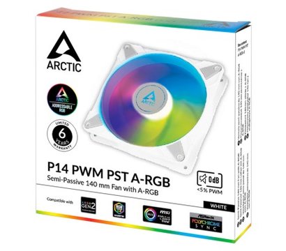 Изображение 4 Охлаждение  Arctic P14 PWM PST/A-RGB White - ACFAN00276A