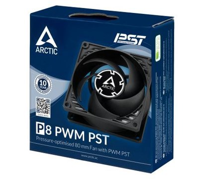 Изображение 6 Охлаждение для корпуса Arctic P8 PWM PST Black - ACFAN00150A