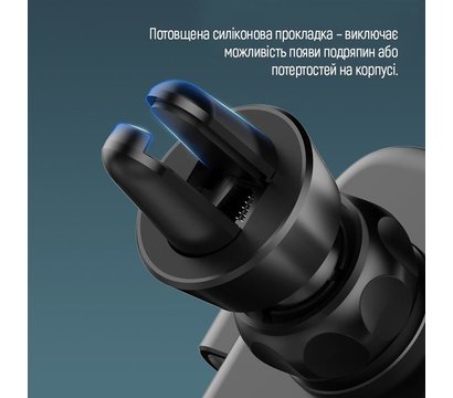 Зображення 11 Тримач ColorWay Metallic Gravity Holder 3 Black — CW-CHG14-BK