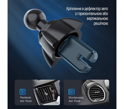Изображение 12 Зарядное устройство ColorWay Air Vent Car Wireless Charger 15W Black — CW-CHAW038Q-BK