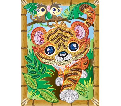 Изображение 2 Развивающий Sequin Art Smoogles Тигр - SA1815