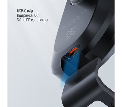 Зображення 10 Зарядний пристрій ColorWay Dashboard Car Wireless Charger 15W Black — CW-CHAW037Q-BK