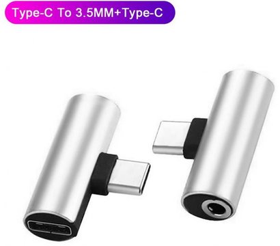 Изображение 2 Адаптер XoKo USB Type-C - AUX mini jack 3.5 мм 2 в 1 — AC-205-SLV